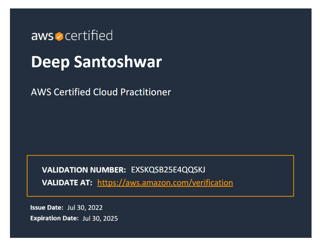 AWS Certified Cloud Practitioner